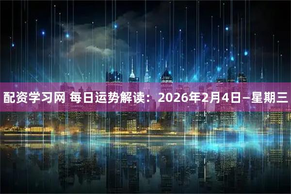 配资学习网 每日运势解读：2026年2月4日—星期三
